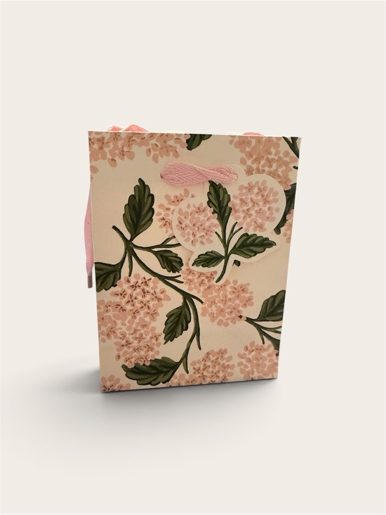 Rifle Paper Co. Other - 6 Pack Rifle Paper Co. Pink Floral Gift Tote with Green Leaf Motif